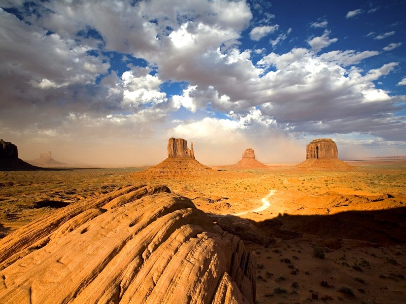 Sandstorm-Monument Valley-Utah Wallpaper