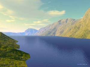 3D Lake Wallpaper