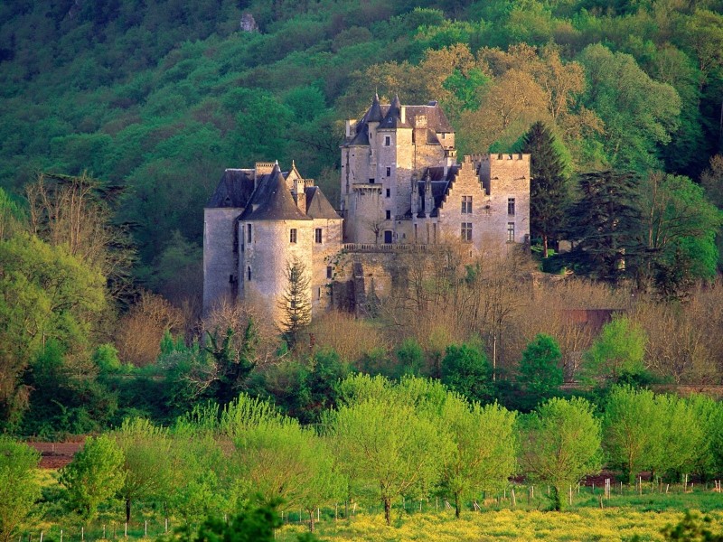 France Fayrac Castle Wallpaper