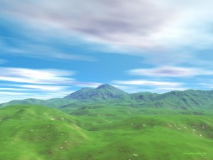 3D Hills Wallpaper