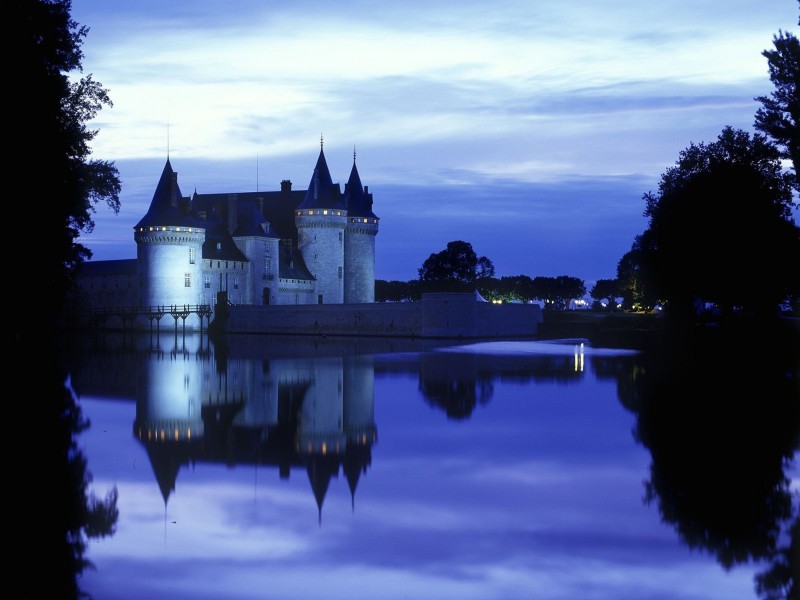 Chateau Sully Sur Loire Loiret France Wallpaper