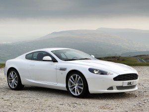 DB9 White Aston Martin Wallpaper