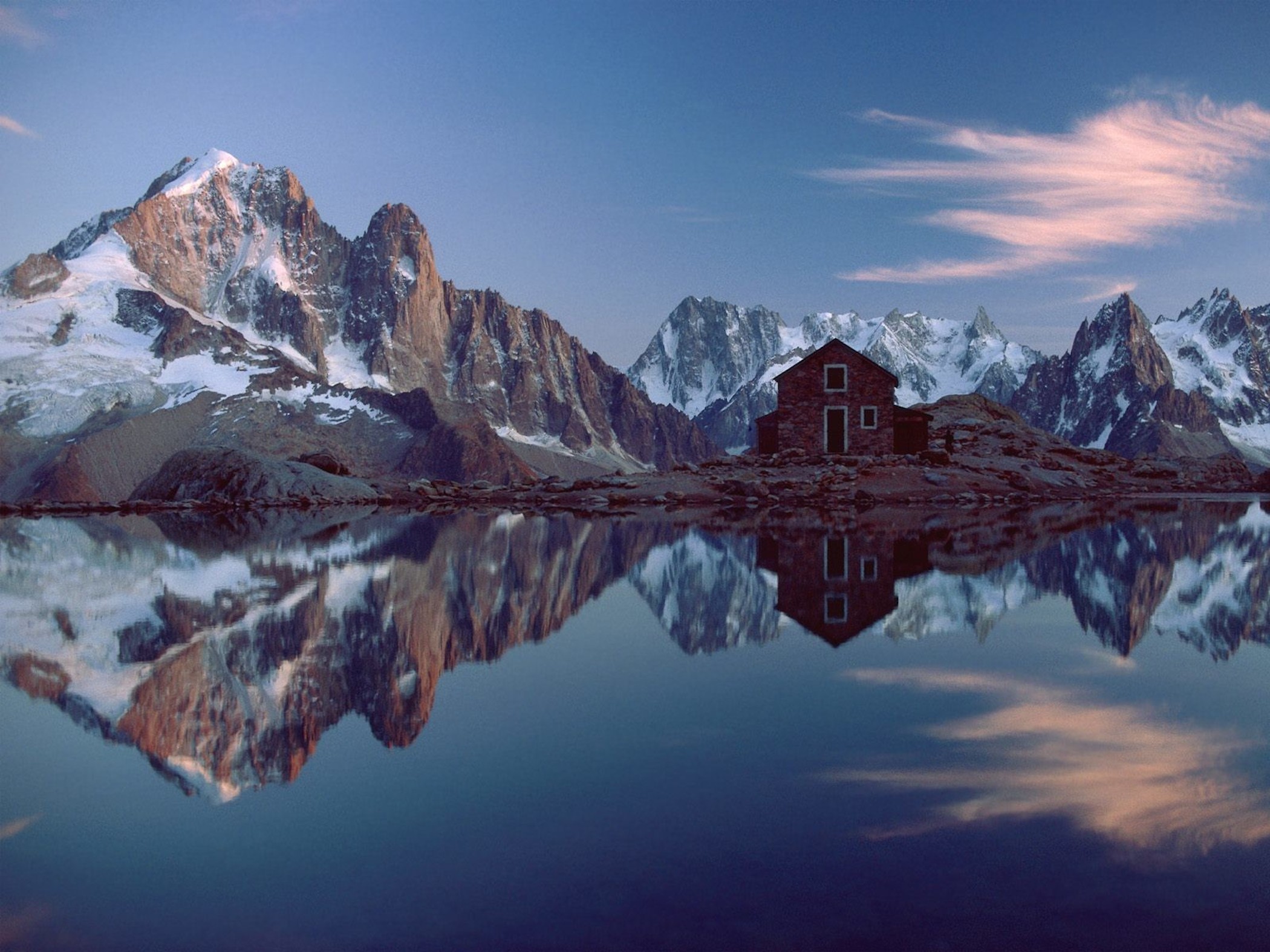 French Alps Reflection Wallpaper - Free Alps HD Downloads