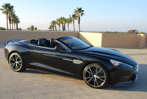 Black Aston Martin Vanquish Wallpaper (2014)