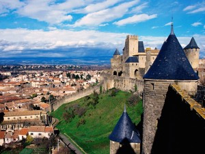 Chateau Comtal Carcassonne France Wallpaper