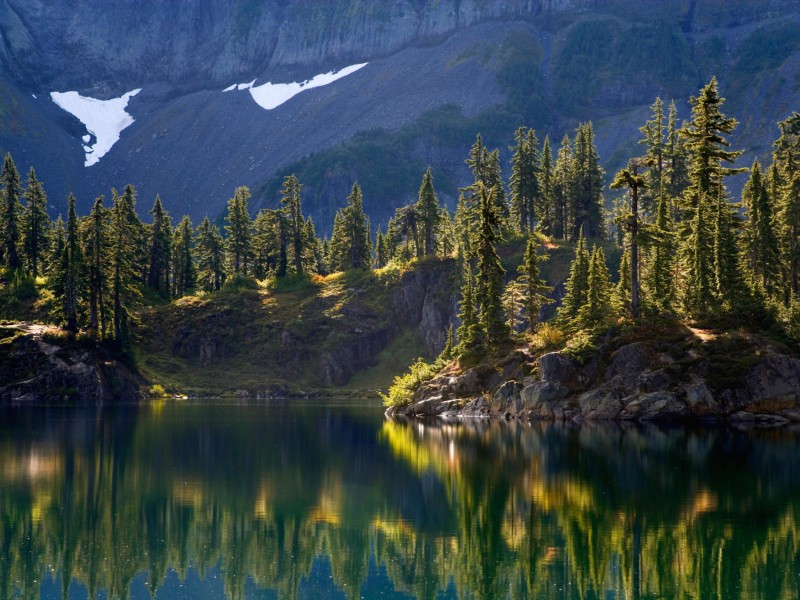 Hayes Lake Mount Baker Washington Wilderness Wallpaper