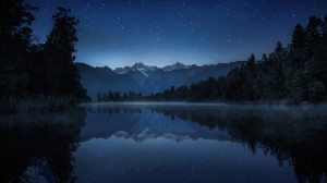 Quiet Night Lake Wallpaper