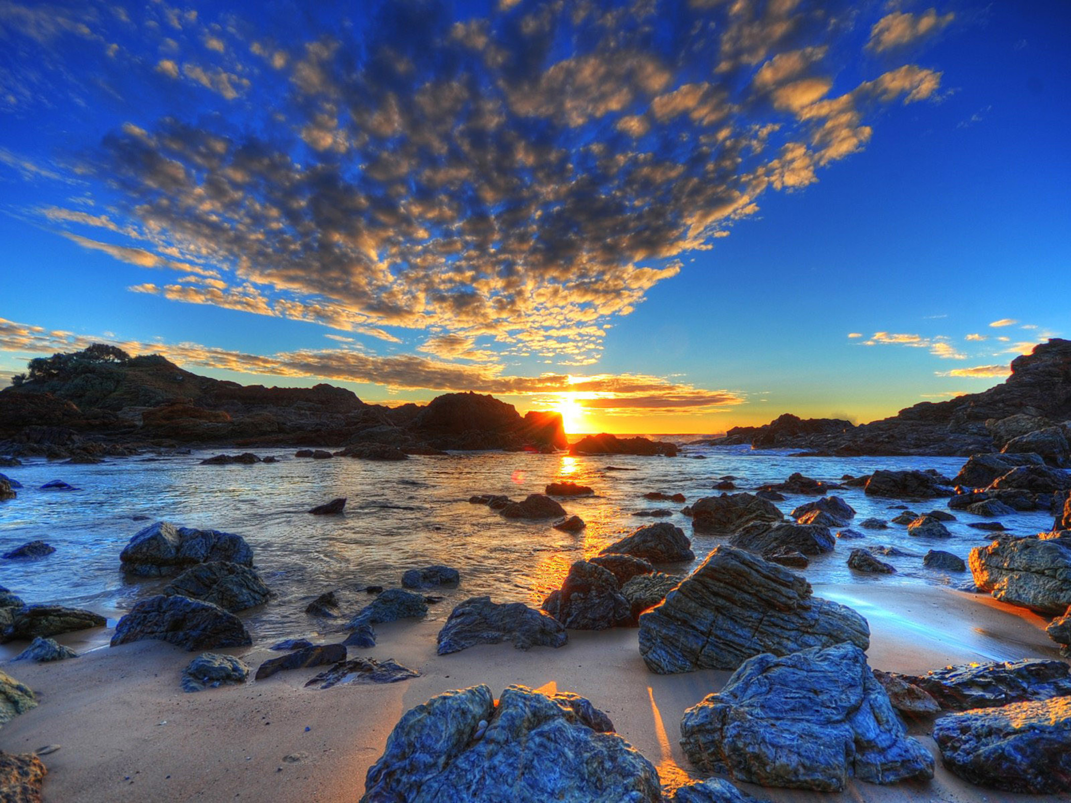 Morning Beach Sunrise Wallpaper | Free Sunrise Downloads