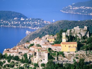 Eze and Cap Ferrat France Wallpaper