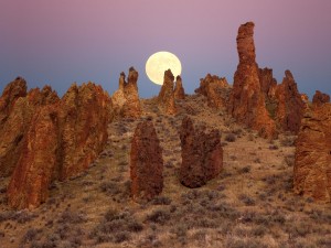 Leslie Gulch Sunset Oregon Washington Wallpaper