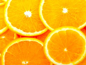 Juicy Orange Slices Wallpaper