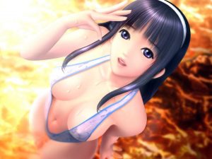 Sexy Beach 2-Black Hair Girl Wallpaper