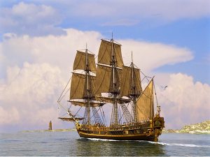 Full Rigged Ship Wallpaper