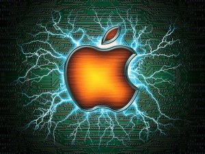 Mac Apple Electric Wallpaper