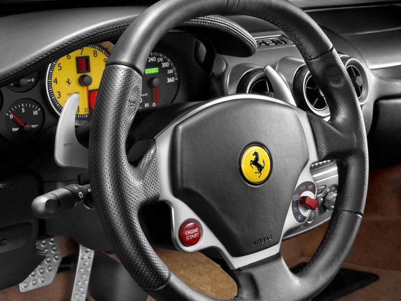 Ferrari F430 Stering Wheel Wallpaper