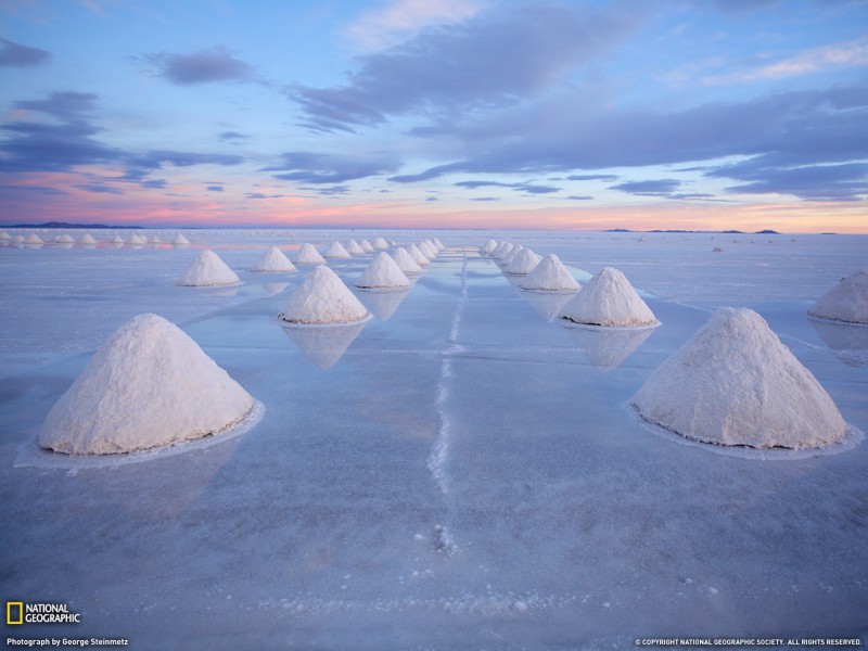 Salt Cones-Bolivia Wallpaper