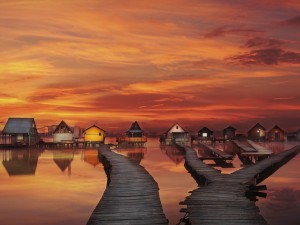 Houseboats Wallpaper