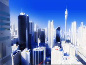 Mirror’s Edge Glass City Wallpaper